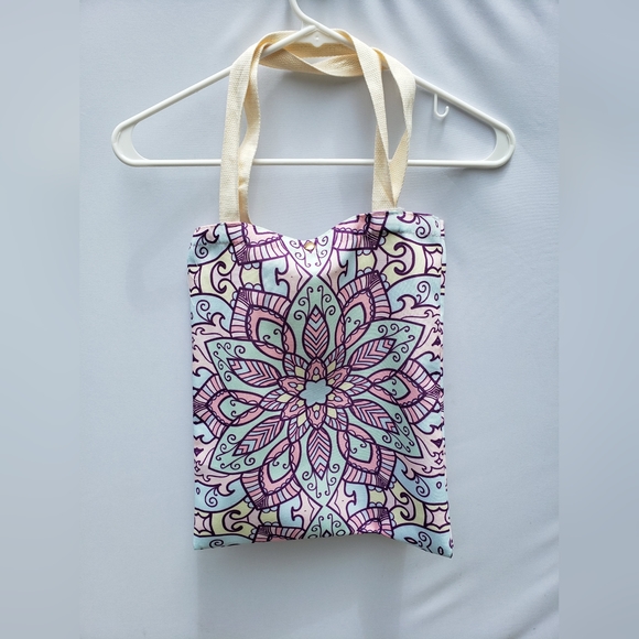 Princess Floral Pattern Big Cavas Tote Bag  New With Tags - Picture 2 of 5